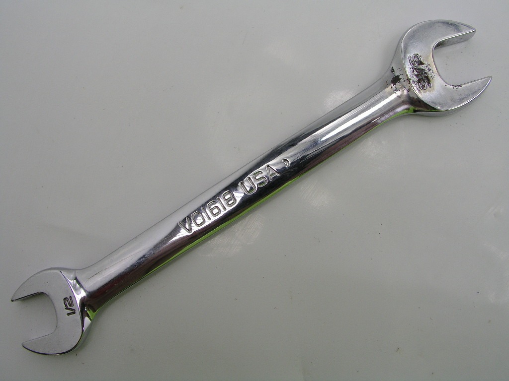 OLYMPUS DIGITAL CAMERA 9/16 x 1/2 Double Open End Wrench, Snap On V01618 - Image 2