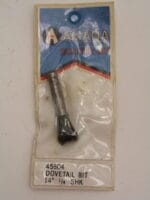 14 Degree Dovetail Carbide Router Bit with 1/4" Shaft, Amana 45804