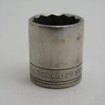 29mm   1/2" Drive 12pt Socket SK 40329 Vintage Tools Logo