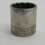 32mm  1/2" Drive 12pt Socket SK 40332 Large Logo