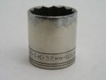 32mm  1/2" Drive 12pt Socket SK 40332 Small Logo