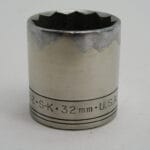32mm  1/2" Drive 12pt Socket SK 40332 Small Logo