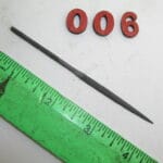 Half Round Taper Needle File Cut #0 CN Co, lot 006