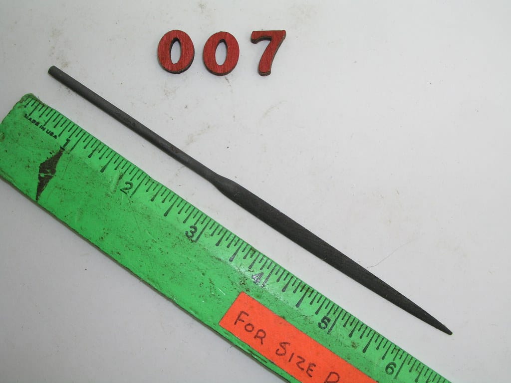 OLYMPUS DIGITAL CAMERA Half Round Taper Needle File Cut #0 Nicholson, lot 007 - Image 1