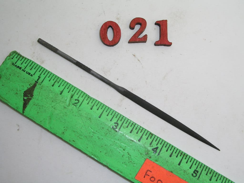 OLYMPUS DIGITAL CAMERA Half Round Taper Needle File Cut #0 Nicholson, lot 021 - Image 1