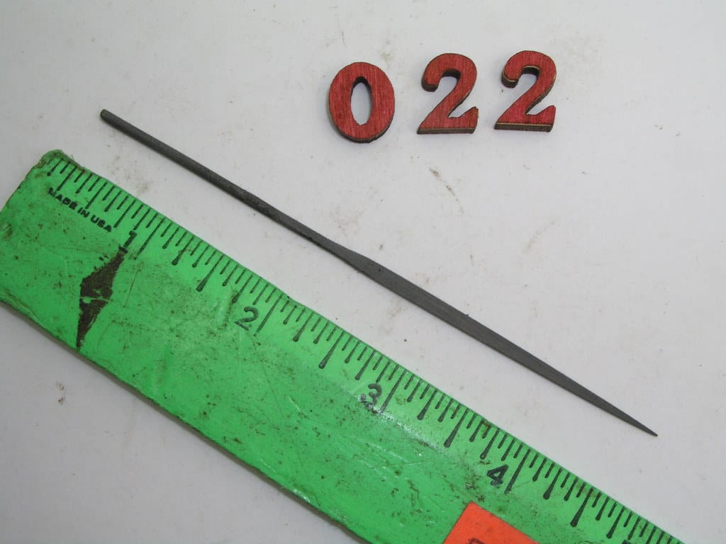 OLYMPUS DIGITAL CAMERA Half Round Taper Needle File Cut #0 Nicholson, lot 022 - Image 1