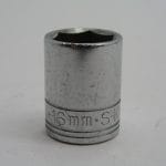 16mm   3/8" Drive 6pt Socket Large Logo, SK 316