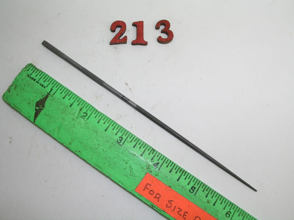 OLYMPUS DIGITAL CAMERA Round Taper Needle File Cut #0 Nicholson, lot 213 - Image 1