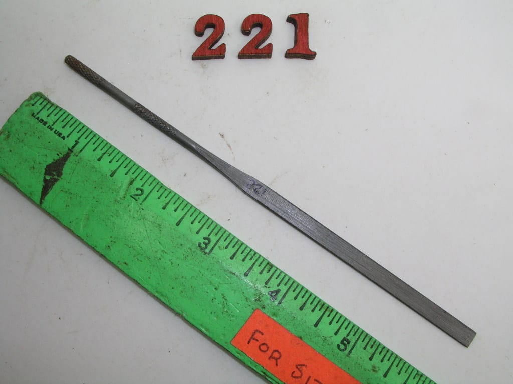 OLYMPUS DIGITAL CAMERA .051" Slitting Needle File Cut #2 Nicholson USA, lot 221 - Image 1