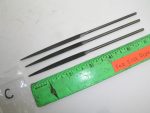 3pc Lot Oval Taper Needle Files Heller Valorbe Dual Radius, Lot C