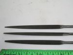 3pc Lot Oval Taper Needle Files Heller Valorbe Dual Radius, Lot C - Image 2