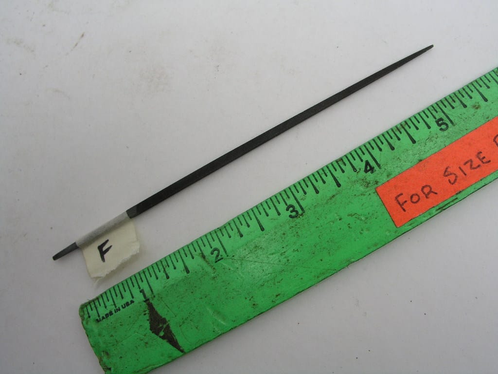 OLYMPUS DIGITAL CAMERA 4" Square Taper XF File Cut #2 Nicholson USA, Lot F - Image 1