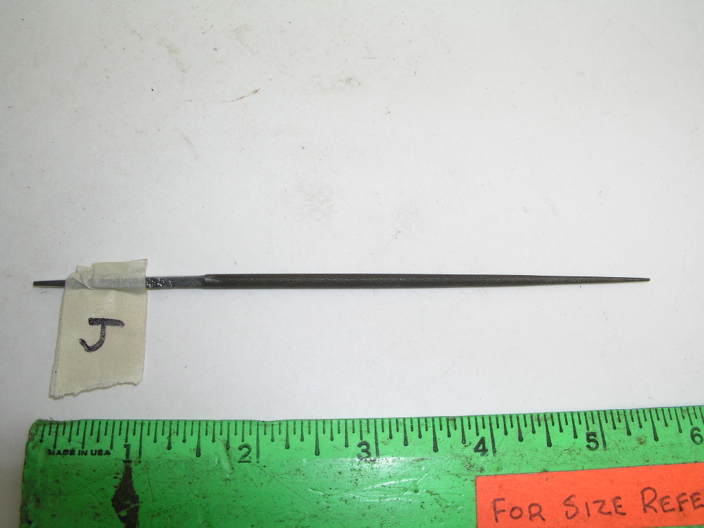 OLYMPUS DIGITAL CAMERA Round Tapered File Cut #4 AM Swiss, Lot J - Image 1