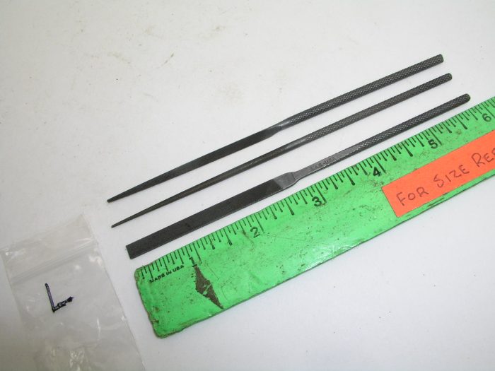 3pcs Round Flat Triangle Tapered Needle Files Cut #4 AM Swiss, Lot L - Image 1