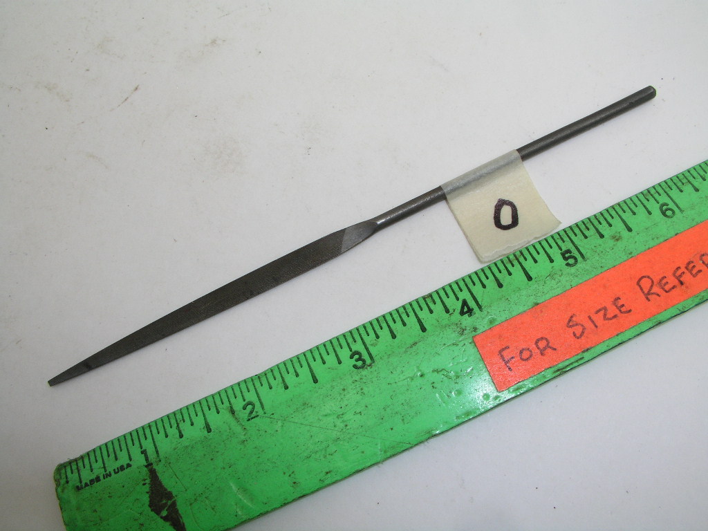 OLYMPUS DIGITAL CAMERA Oval Taper Needle File Dual Radius Grobet, Lot O - Image 1