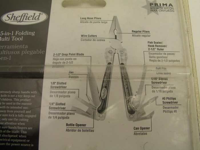Sheffield 12000 Multi Tool With Belt Pouch - Image 2