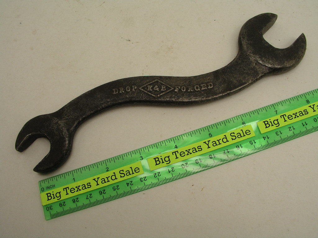 OLYMPUS DIGITAL CAMERA 7/8 X 13/16" Vintage K&B Open End S Wrench - Image 1