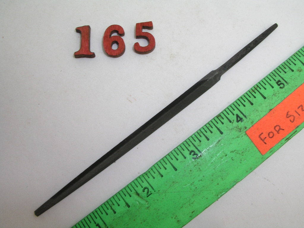 OLYMPUS DIGITAL CAMERA 4" Triangle Slim Taper File Nicholson USA - Image 1