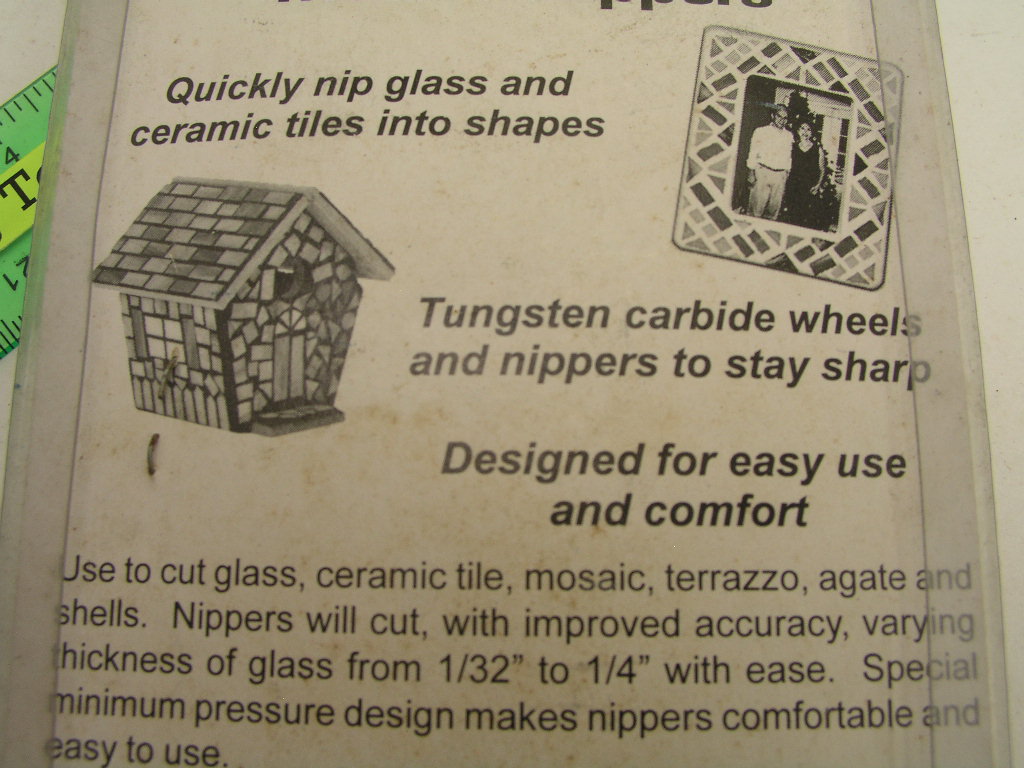 OLYMPUS DIGITAL CAMERA Jennifer's Mosaics 2 Wheeled Glass Nippers - Image 2