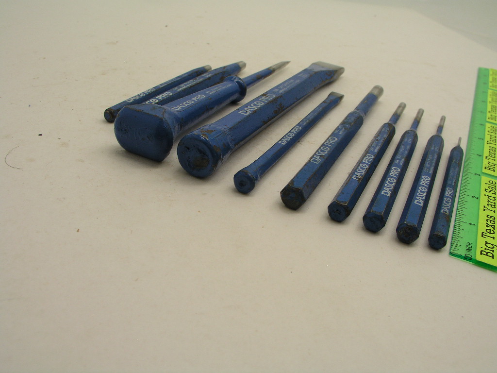 OLYMPUS DIGITAL CAMERA 10pc Dasco Pro Punch & Chisel Set - Image 3