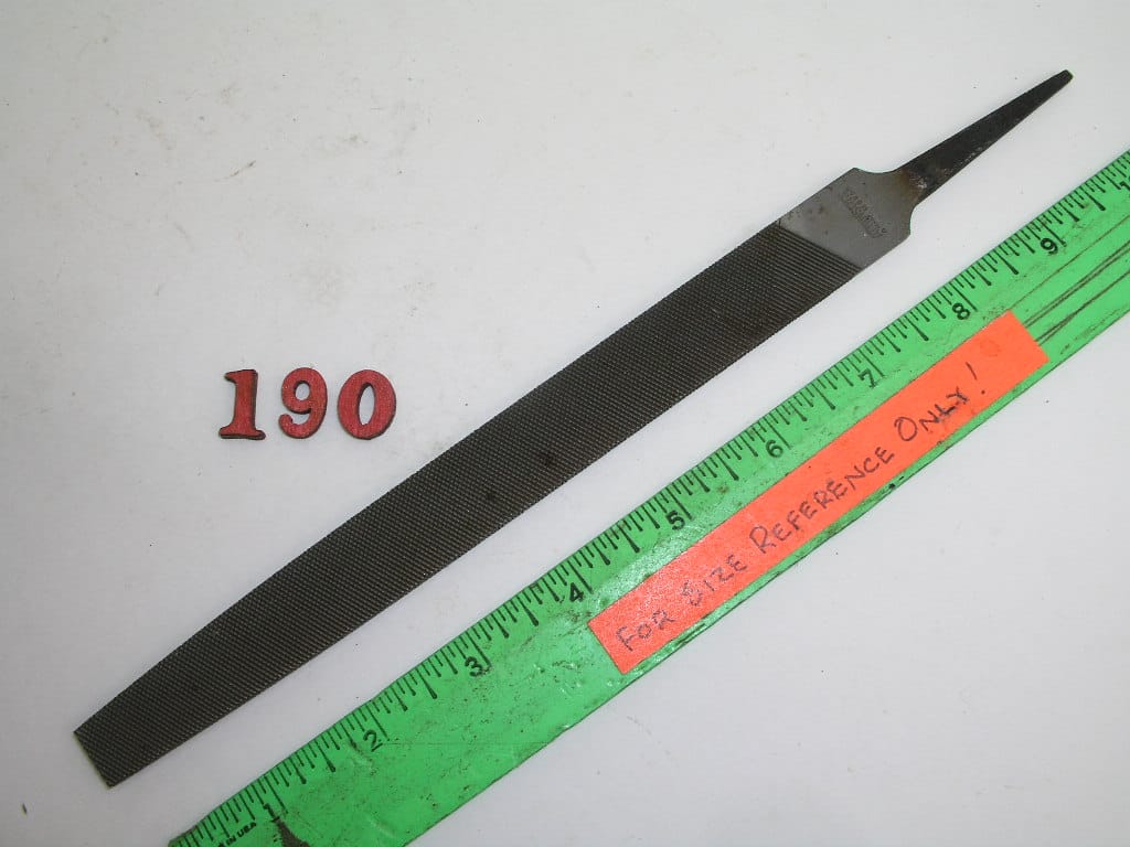 OLYMPUS DIGITAL CAMERA 8" Flat Taper File Bastard Atkins USA - Image 1