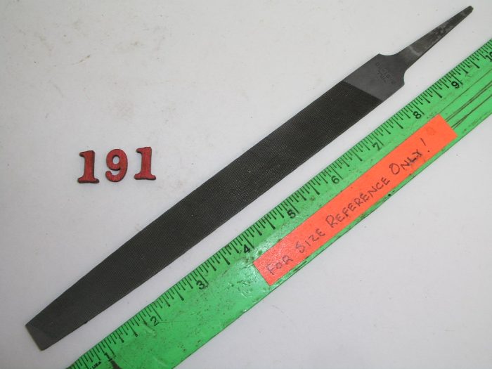 8" Flat Taper Mill File Bastard Nicholson Black Diamond USA - Image 2