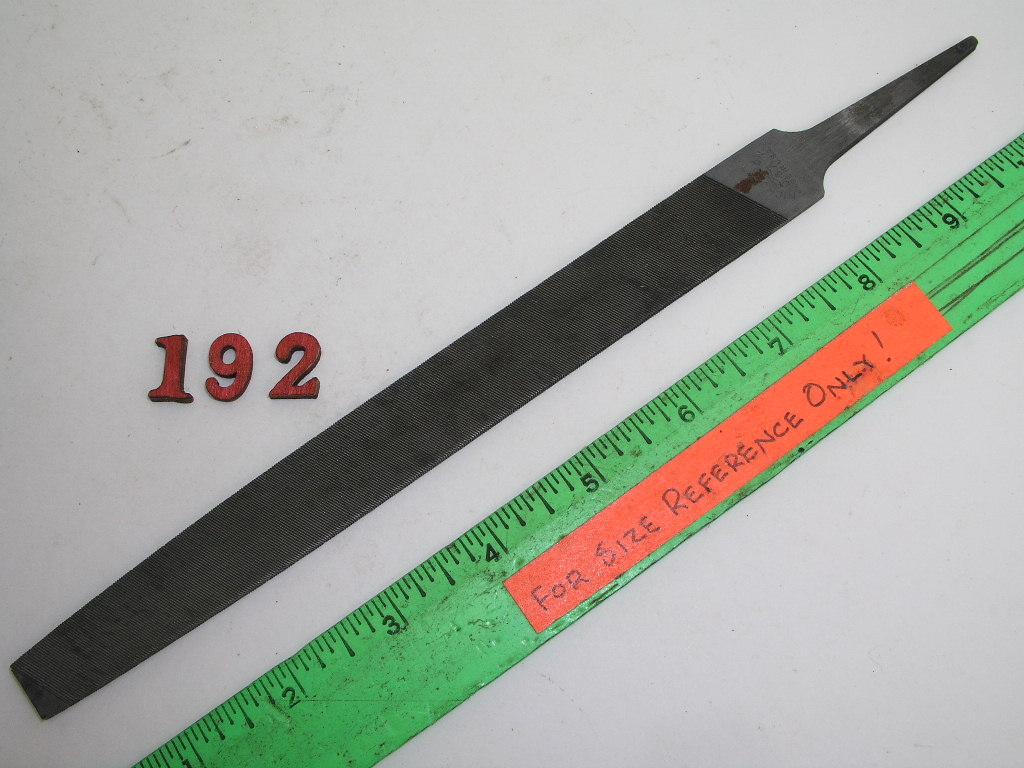 OLYMPUS DIGITAL CAMERA 8" Flat Taper Mill File Bastard Nicholson USA - Image 1