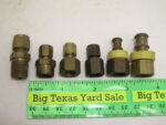 6pcs Brass Connector Pipe Tube Fittings
