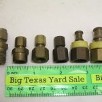 6pcs Brass Connector Pipe Tube Fittings