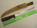 Old Homestead Filet Knife Stainless Wood Handle and Belt Sheath - Image 3