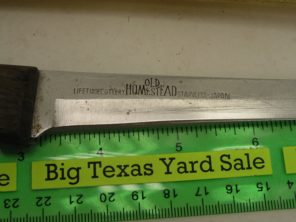 OLYMPUS DIGITAL CAMERA Old Homestead Filet Knife Stainless Wood Handle and Belt Sheath - Image 2