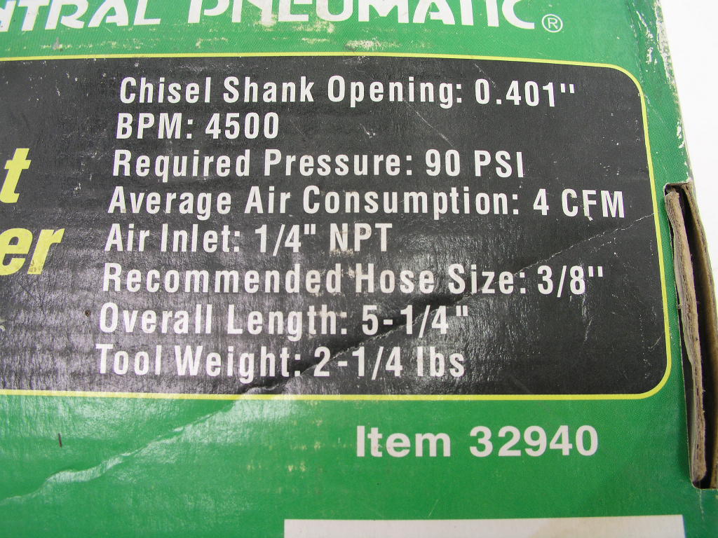 OLYMPUS DIGITAL CAMERA Central Pneumatic 32940 Air Impact Hammer - Image 2