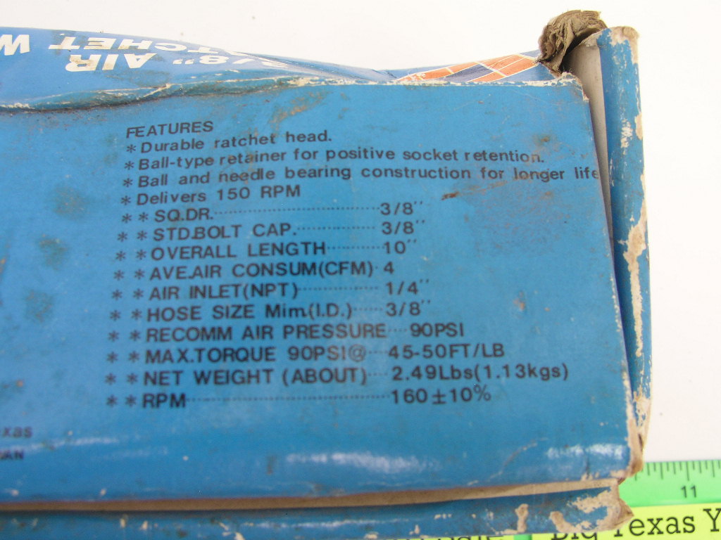 OLYMPUS DIGITAL CAMERA 3/8" Drive Air Ratchet from Builders Square YK-803 - Image 2