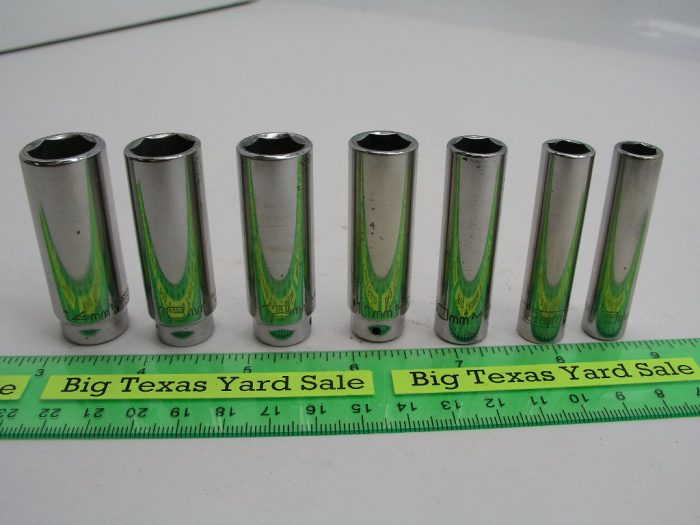 7pc Matco 1/4" Drive Deep Metric Size Socket Set - Image 3