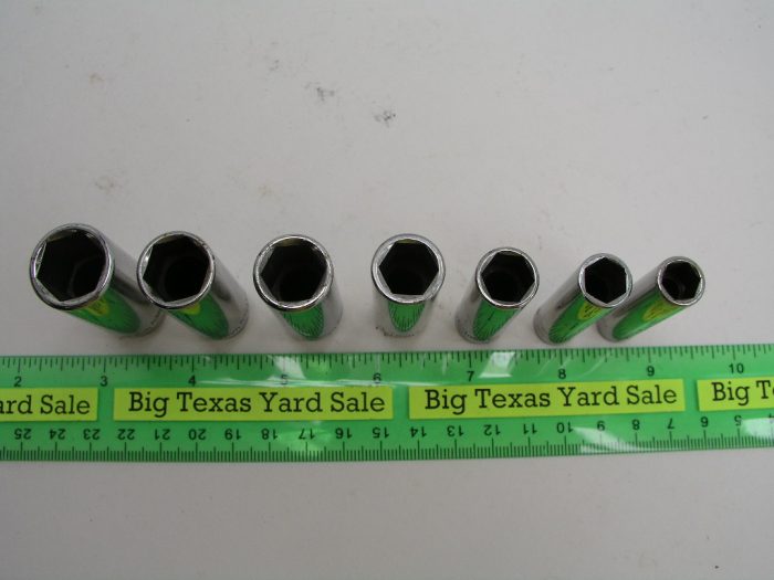 7pc Matco 1/4" Drive Deep Metric Size Socket Set - Image 4