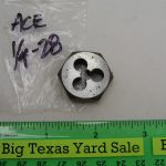 ACE 1/4-28 Hex Die