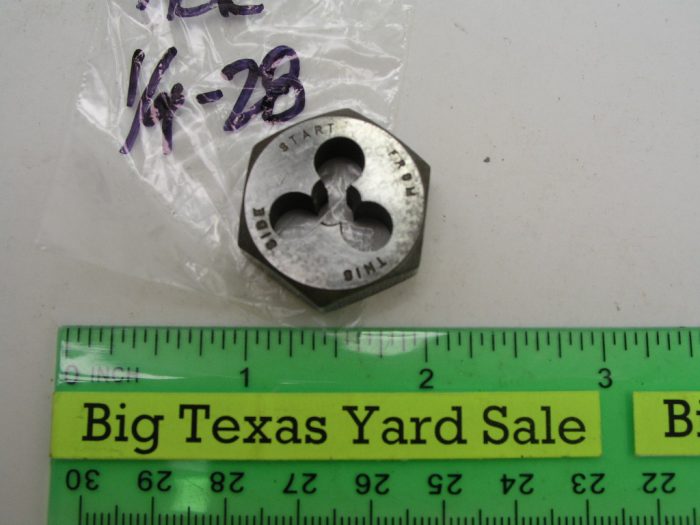 ACE 1/4-28 Hex Die - Image 2