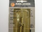 3pcs 1/2" Straight Router Bits with 1/4" Shank Black & Decker B&D U58993 - Image 2