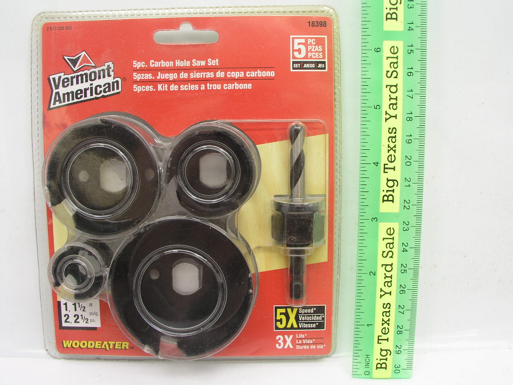 OLYMPUS DIGITAL CAMERA 5pc 1"-2-1/2" Hole Saw Kit Vermont American 18398 - Image 1