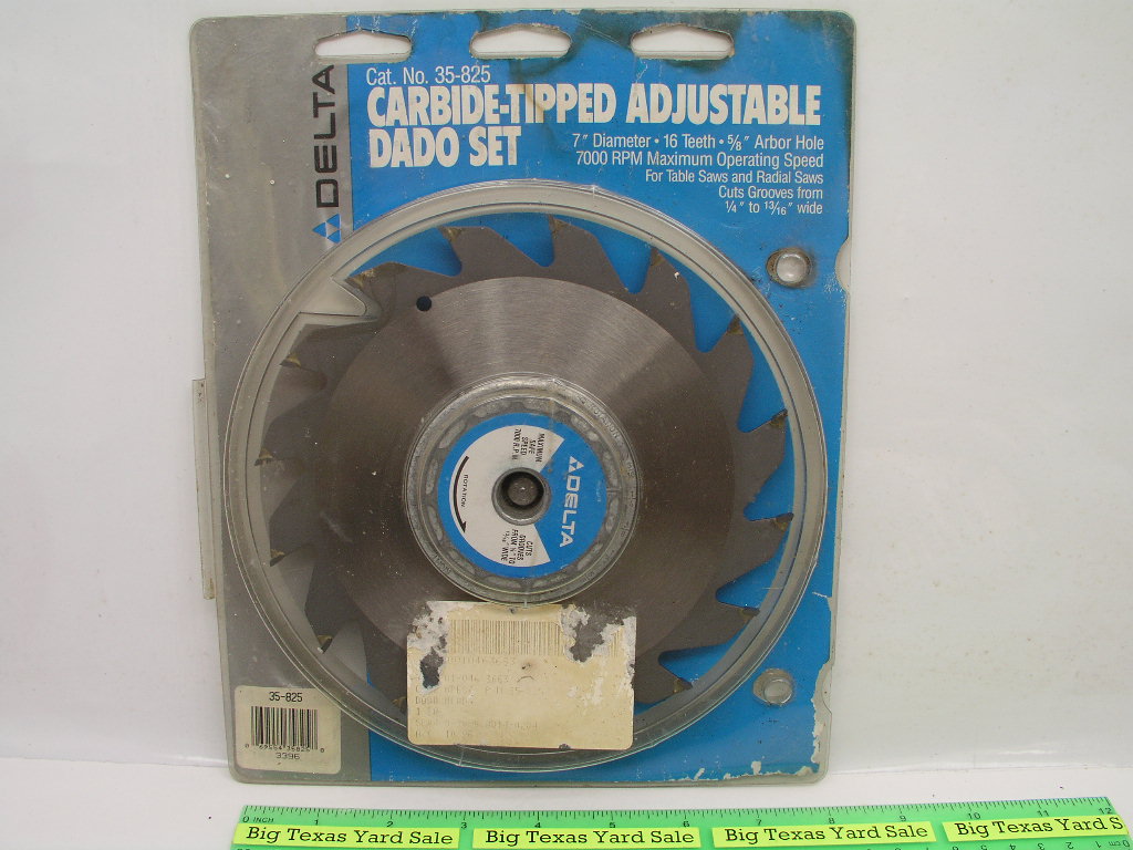 OLYMPUS DIGITAL CAMERA 7" Carbide Tipped Adjustable Dado Blade Delta 35-825 - Image 1