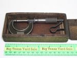 Vintage 0-1" Lufkin Outside Micrometer with Wood Box - Image 4