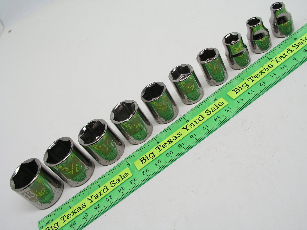 OLYMPUS DIGITAL CAMERA 10pc Craftsman 3/8" Drive SAE Size Socket Set - Image 1