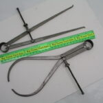 11" Leg Massachusetts Tool Company Inside and Outside Bow Caliper Set