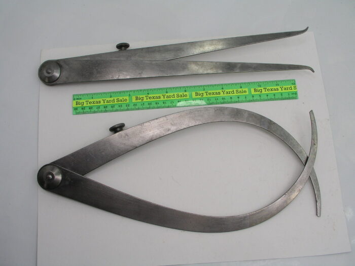 14" Leg Starrett Inside and Outside Caliper Set - Image 2