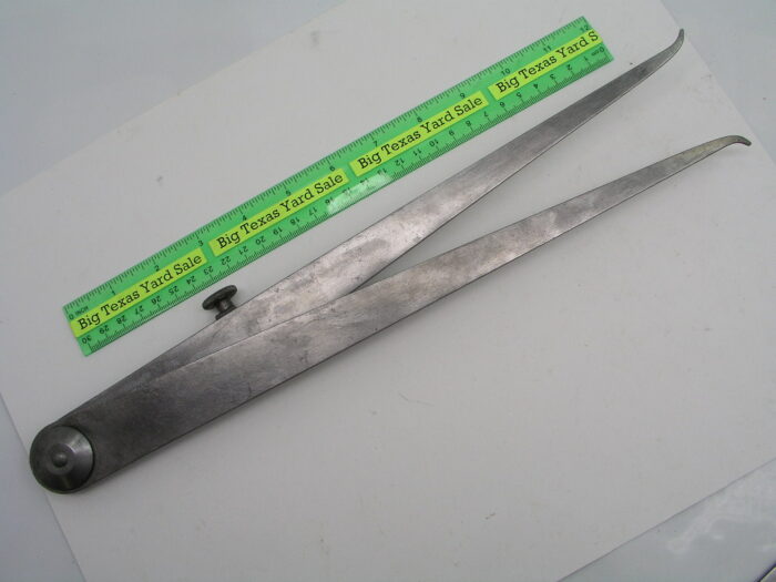 14" Leg Starrett Inside and Outside Caliper Set - Image 5