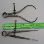 7" Leg Starrett Inside and Outside Bow Caliper Set