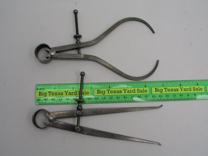 7" Leg Starrett Inside and Outside Bow Caliper Set - Image 1