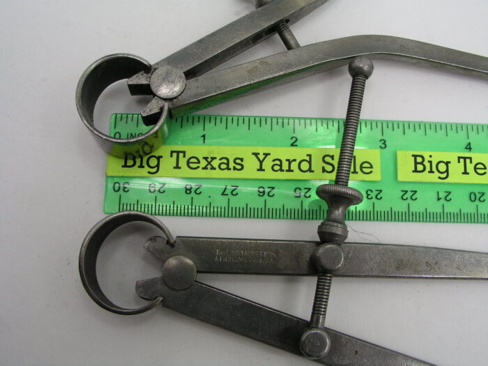 7" Leg Starrett Inside and Outside Bow Caliper Set - Image 3