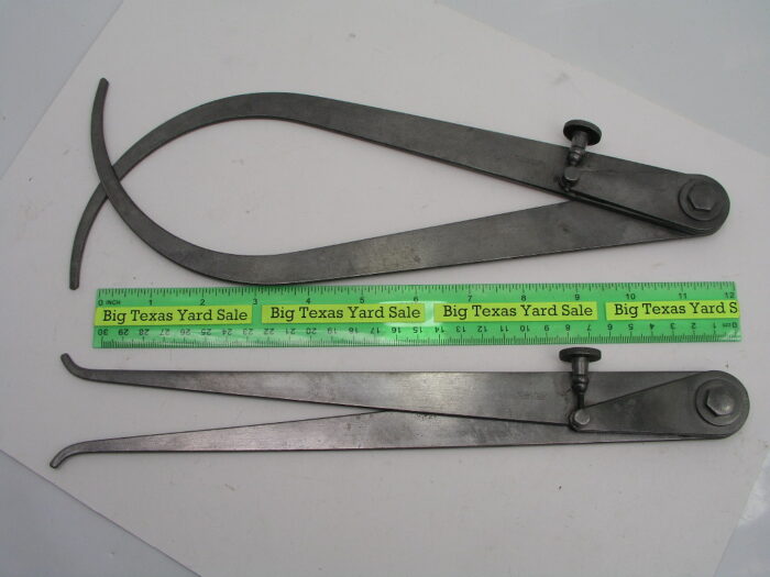 12" Leg Lufkin Inside and Outside Caliper Set - Image 1