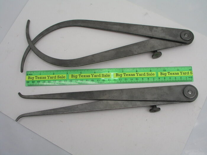 12" Leg Lufkin Inside and Outside Caliper Set - Image 2